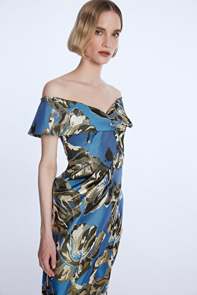 adL Mert Aslan Kruvaze Jakar Elbise