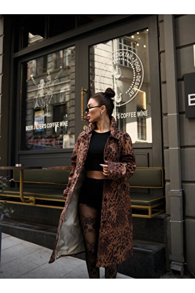 Kokosh moda Καμπαρντίνα και τζάκετ με λεοπάρ στάμπα