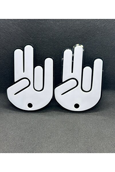 3dbaydesign Jdm El Ön Silecek  El Sallama Pleksi Aparat Küçük Boy 2 Adet (8x1...