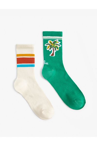 Koton Set 2 șosete multicolore