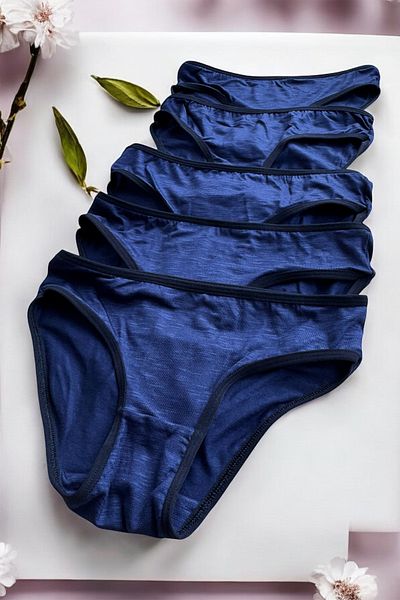 BLİSS WEAR FASHION Γυναικεία εσώρουχα 5 τεμαχίων χτενισμένα βαμβακερά