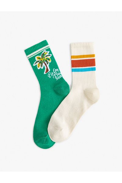 Koton Set 2 șosete multicolore