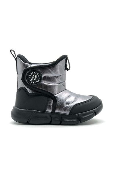 KCMN Cool Kids Fashion Purple Παιδικές μπότες χιονιού Ασημί