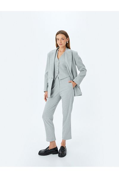 Koton grey melange Fabric Trousers