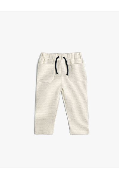 Koton Jogger Sweatpants Τσέπη Λεπτομερής Δέσιμο στη μέση Βαμβακερό
