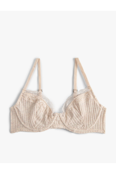 Koton Σουτιέν Underwire Unpadded με λεπτομέρεια από δαντέλα