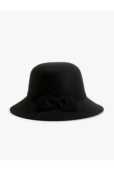 Koton Bucket Hat with Bow Detail