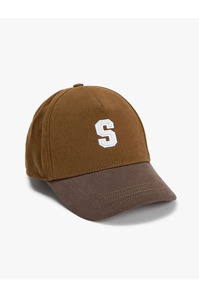 Koton Cap Hat Letter Embroidered Cotton
