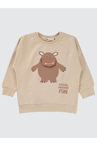 Civil Boys Boy's Sweatshirt 2-5 Years Stone Color
