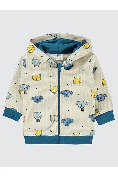 Civil Baby Baby Boy Cardigan 6-18 Months Stone Color