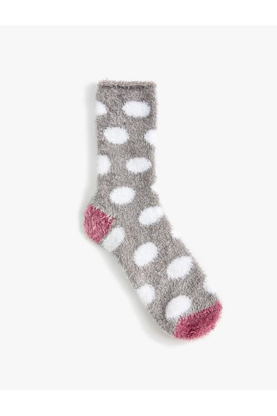 Koton Towel Socks Polka Dot Soft Textured