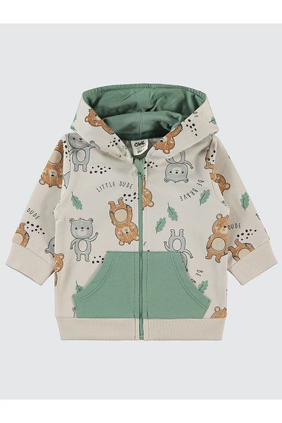 Civil Baby 6-18 Months Baby Boy Cardigan - Elephant Female