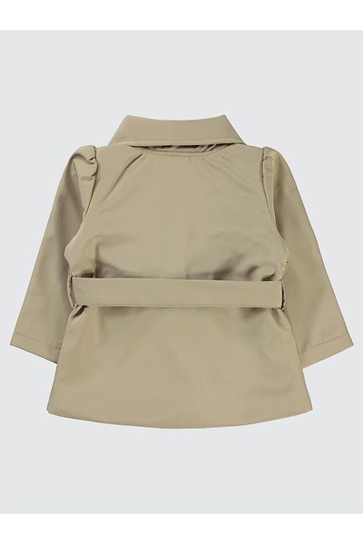 Civil Baby 6-18 Months Baby Girl Beige Trench Coat Jacket