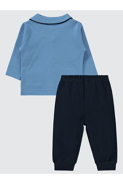 Batman 6-18 Months Baby Boy Pajama Set - Light Indigo