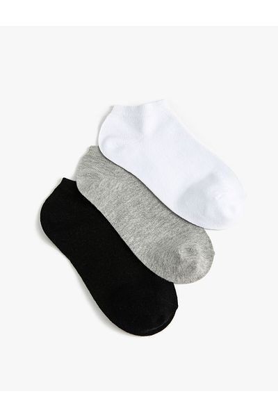 Koton Basic 3-Piece Booties Socks Set