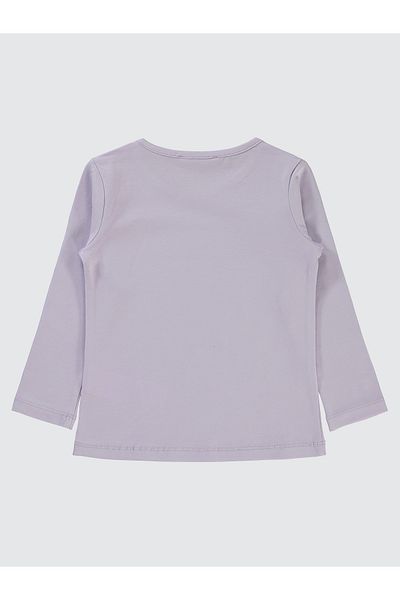 Civil Girls 2-5 Years Girl Lavender Patterned Gentle Sweatshirt