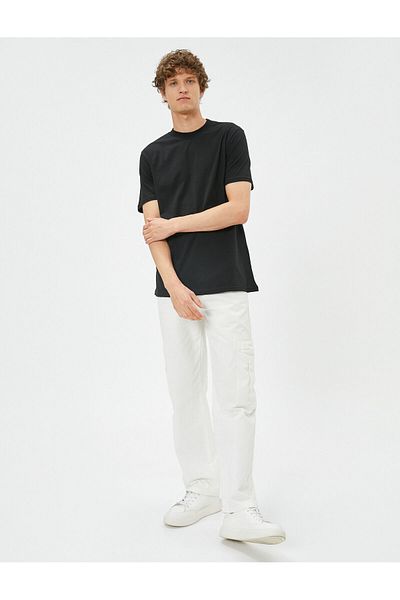 Koton Basic T-Shirt Slim Fit Crew Neck Cotton