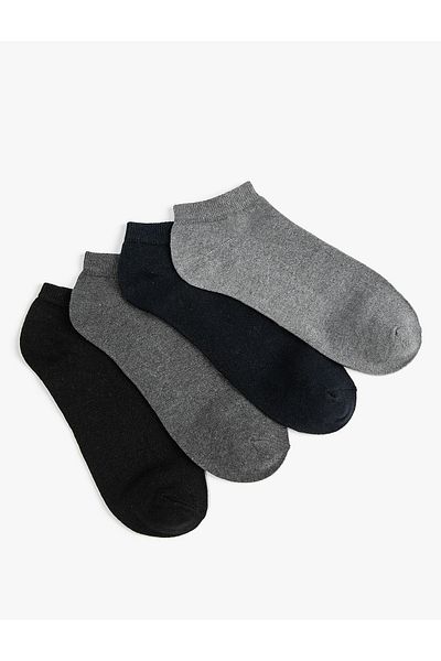 Koton Basic 4-Piece Booties Socks Set