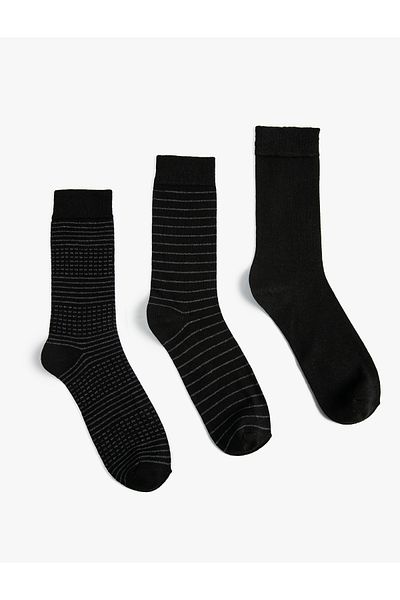 Koton Set of 3 Striped Sock Socks