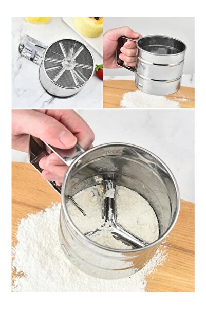 ViATOM Paslanmaz Çelik Pratik Un Eleği + Buhar Pişirici