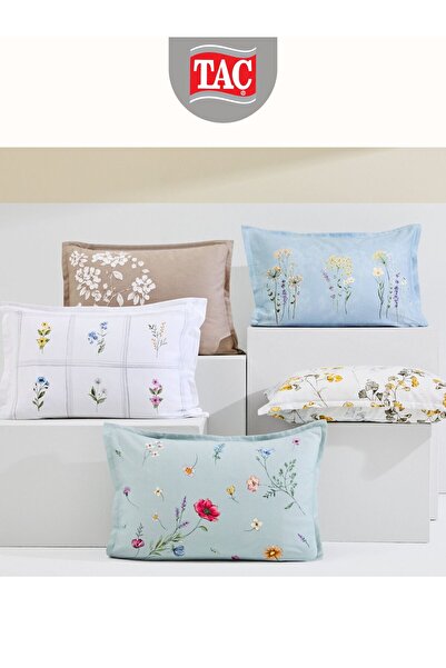 Taç Rowan Gray Organic Cotton Satin Double Bedding Set