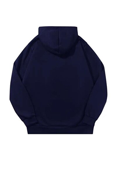 JustBS ERKEK LACİVERT MEVSİMLİK PAMUKLU BASKISIZ SWEATSHİRT