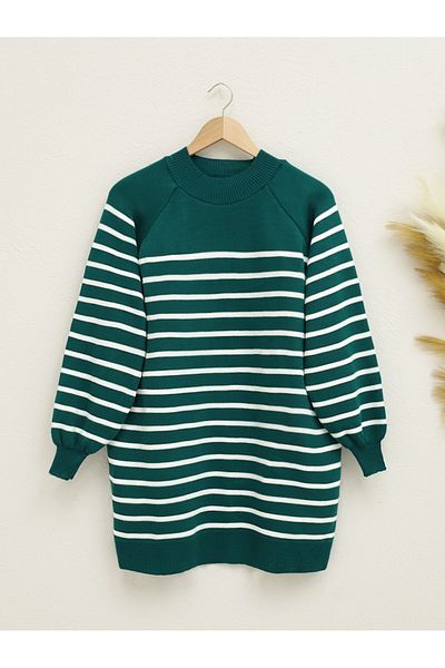 Modamorfo Emerald Half Throat Knitwear Tunic