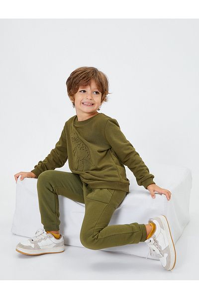 Koton Basic Jogger Sweatpants with Tie Waist Pocket Cotton