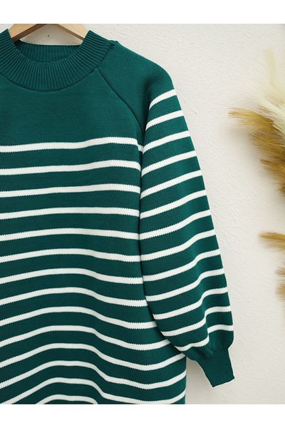 Modamorfo Emerald Half Throat Knitwear Tunic