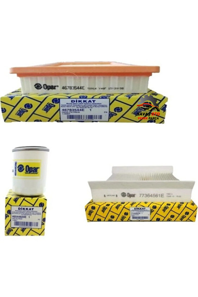 Genel Markalar Fiat Egea 1.4 Fire Filtre Bakım Seti 95 Bg Model 2015-sonrası 3lü SO