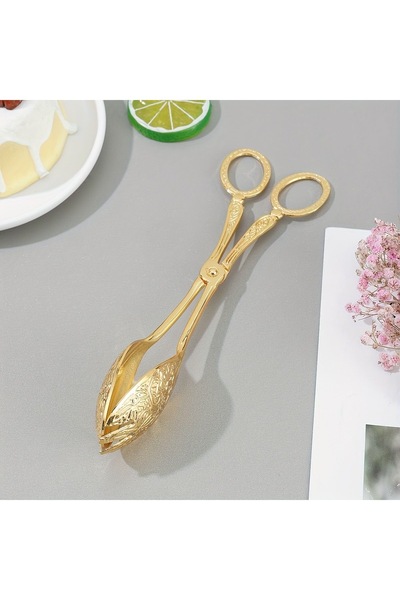 CHANCE GİFT Special Service Presentation Spoon Easy Use Salad Spoon Metal Serving Spoon (1 Piece)
