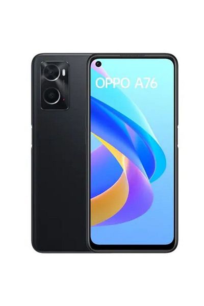OPPO A76 CPH2375 | Glowing Black | 128 GB ROM + 6GB RAM | Android 12 | Snapdragon 680 | 6.56 inch FH