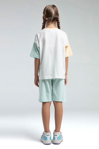 Rolypoly Girl's Cream Bermuda Suit
