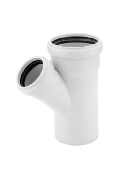 Berk Plastik PVC Pimaş Çatal Atıksu Boru Ekleme Parçaları 110x50