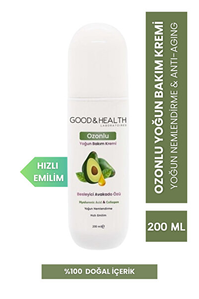 Good & Health Avokado Özlü Ozonlu Normal Ve Kuru Ciltler Için Besleyici Nemlendirici 200 ml