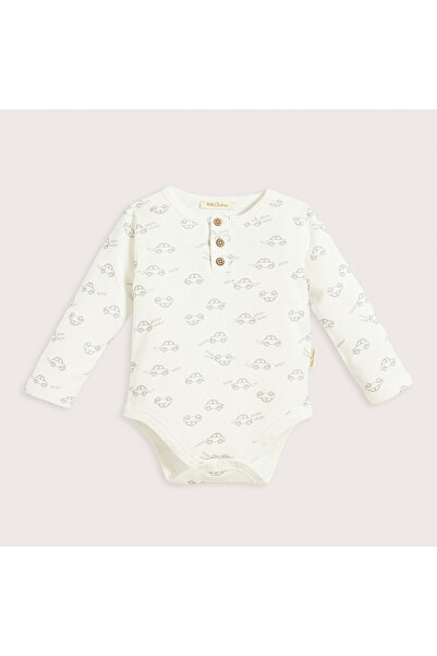 Chakra Little Driver Baskılı Body Ekru