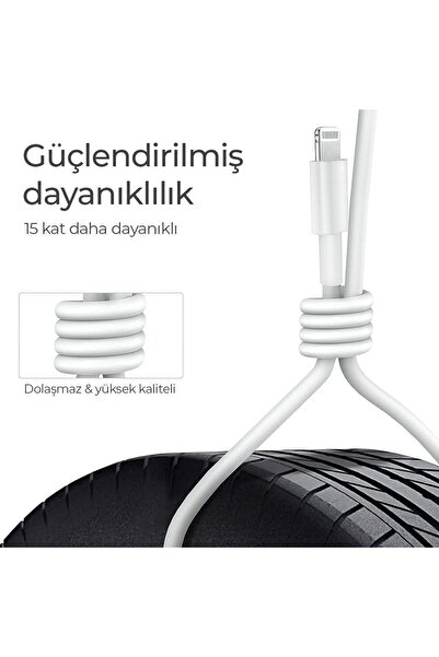 Deji Woyax Samsung Xiaomi Oppo Reeder Huawei Uyumlu Usb To Type C Şarj Kablosu 1,2 M Beyaz
