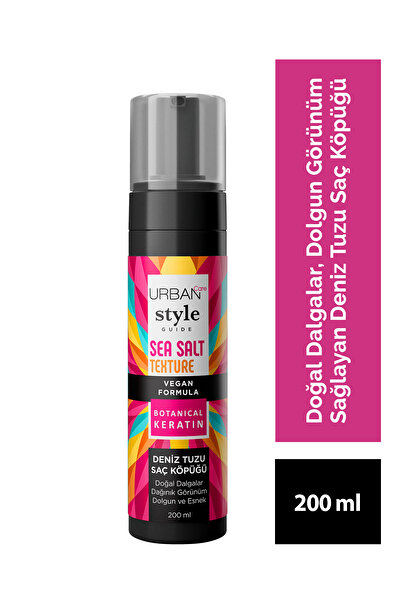 Urban Care Style Guide Deniz Tuzu Doğal Dalga Sağlayan Şekillendirici Saç Köpüğü - Vegan - 200 ml