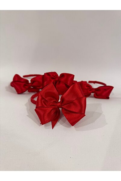 LİYACA Red Lohusa Crown with Satin Bow - 1 Piece