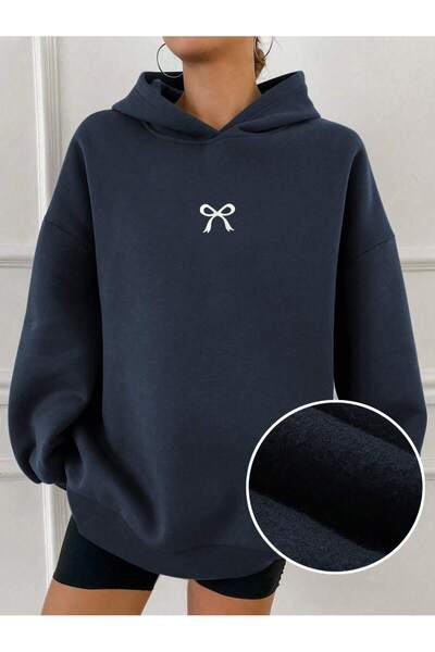 Lider Leather Hanorac imprimat cu glugă - amestec de bumbac și poliester, des...