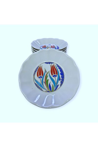 Porland Porcelain Tea Plate Set of 6