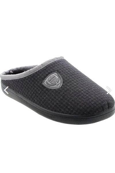 Ayzen Men's Black Gray Seasonal Comfortable Lightweight House Slippers