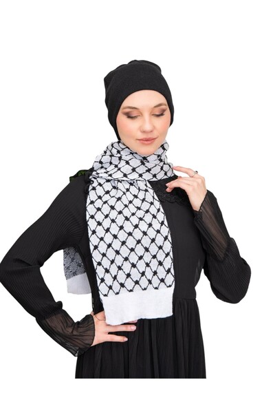 Zaytoon Unisex Children's Scarf - Knitwear Drawstring, Palestine Embroidered S 300009