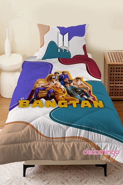 dekomingo Bts Camouflage Bangtan Baby and Children's Room Quilted Quilt