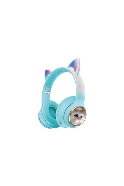 Sunix Wireless 5.3 Stereo Kedili Kulak Üstü Bluetooth Kulaklık Yeşil Blt-45