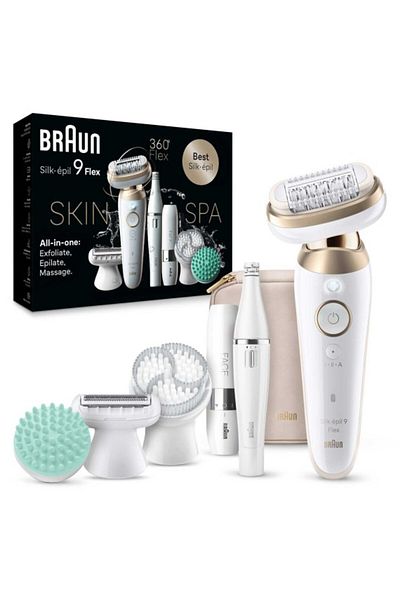 Braun Silk-épil 9 Flex SkinSpa, Hair Removal Device, Wet & Dry Epilator - SES 9681 3D