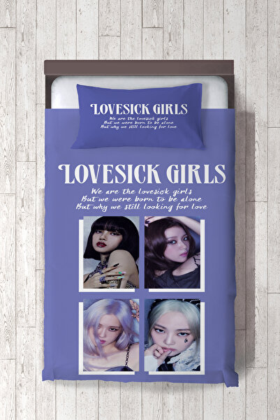 dekomingo LOVE SICK GIRLS BEBEK VE ÇOCUK ODASI YATAK ÖRTÜSÜ