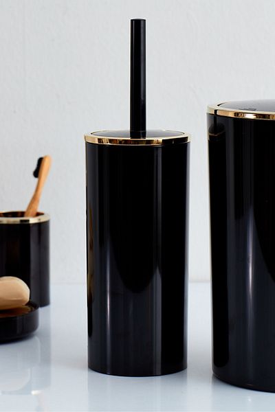 Prima Nova Lenox Toilet Brush Black Gold Color