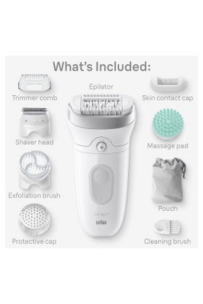 Braun Silk-épil 7 SkinSpa, Hair Removal Device, Wet & Dry Epilator - SE 7081