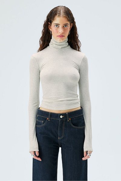 IAMNOTBASIC Beige Melange Katie Top